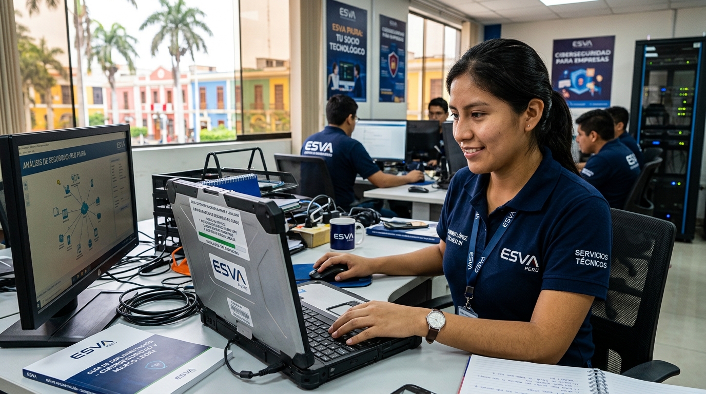 Protección integral de activos digitales con ESVA Ciberseguridad y Software Legal en Piura