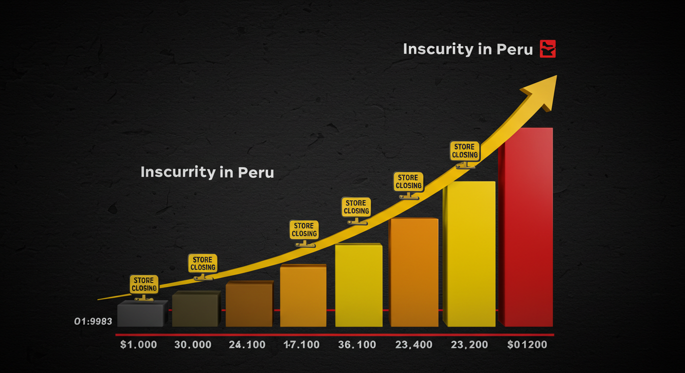 Gráfico de inseguridad en Perú