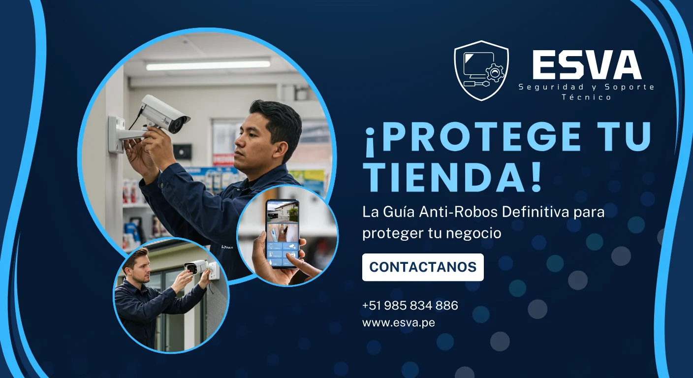 Escudo de seguridad protegiendo una pequeña tienda o bodega.
