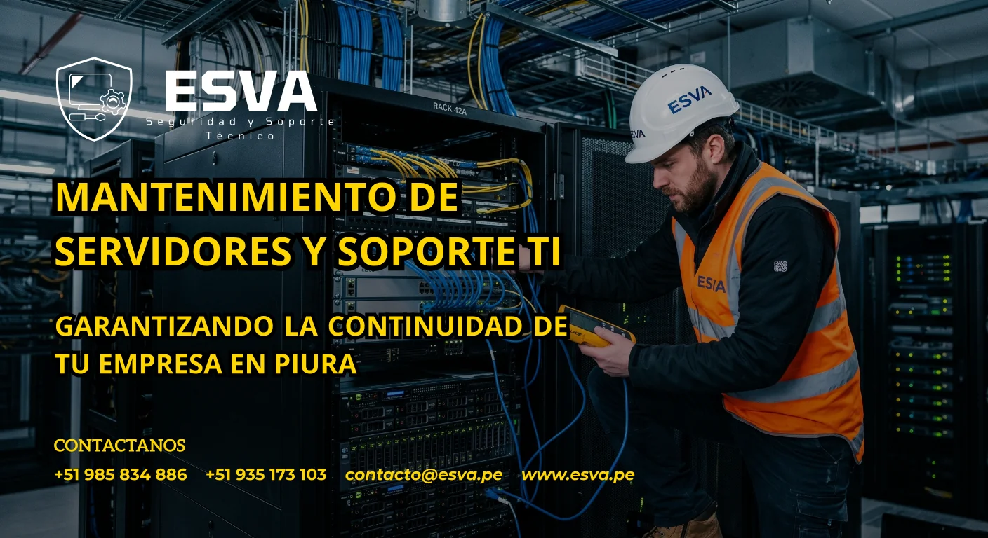 Mantenimiento de Servidores y Soporte TI en Piura