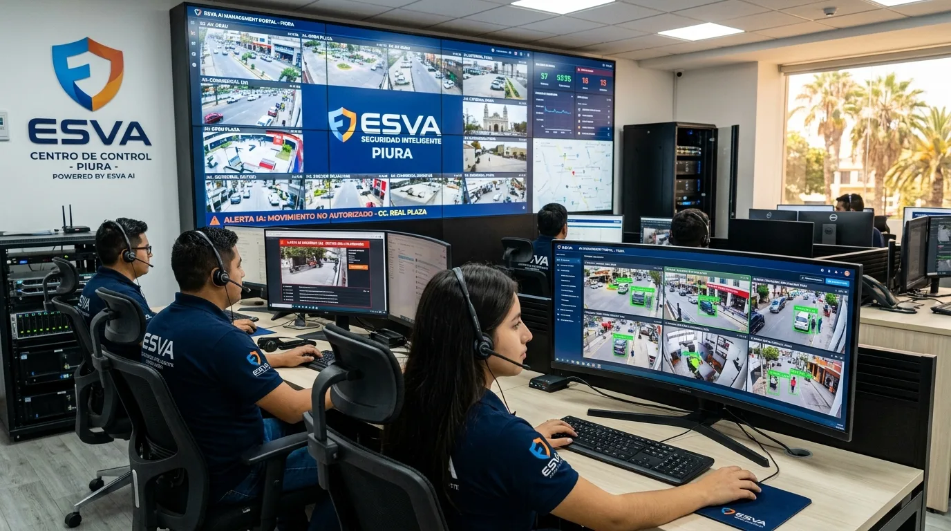 Gestión de seguridad electrónica con IA por ESVA